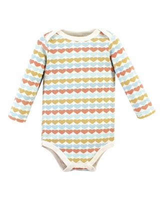 Cotton Long-Sleeve Bodysuits 5-Pack