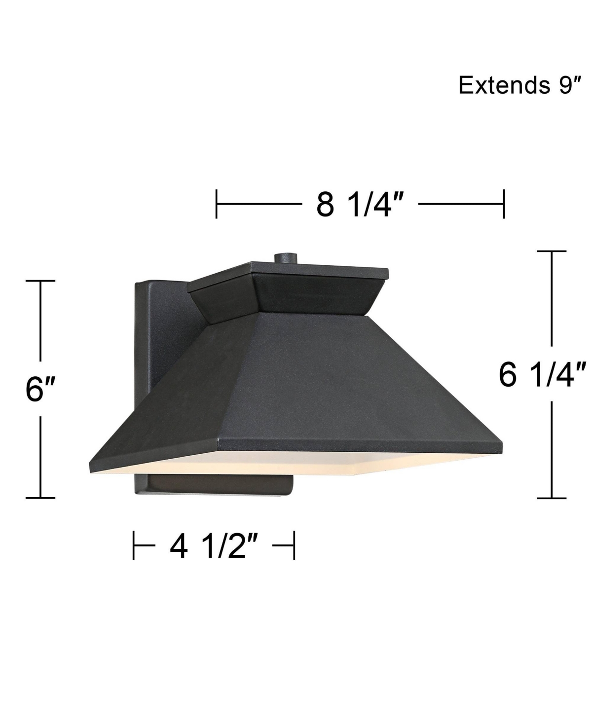 Whatley Modern Outdoor Wall Light FixtureLed 6 1/4