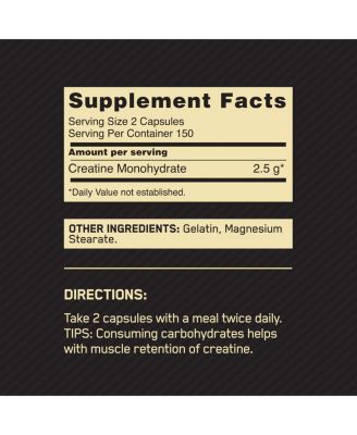Micronized Creatine Monohydrate Capsules