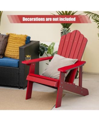 Weather Resistant HIPS Outdoor Adirondack Chair with Cup Holder