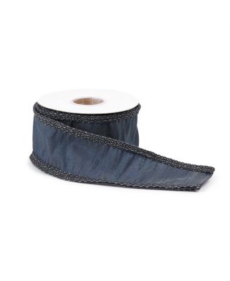 Set of 2 Wired Polyester Ribbons – Versatile for Crafting and Decorating