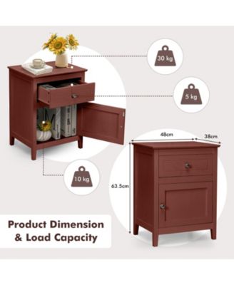 2-Tier Accent Table with Spacious Tabletop