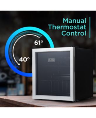 1.7 Cu. Ft. Beverage Cooler with Double Pane Glass Door Drink Fridge with 63-Can Capacity