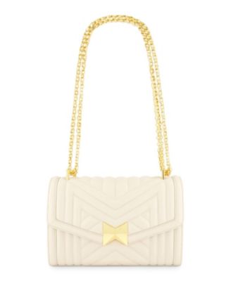 Gold Chain Quilted Napa Leather Handbag