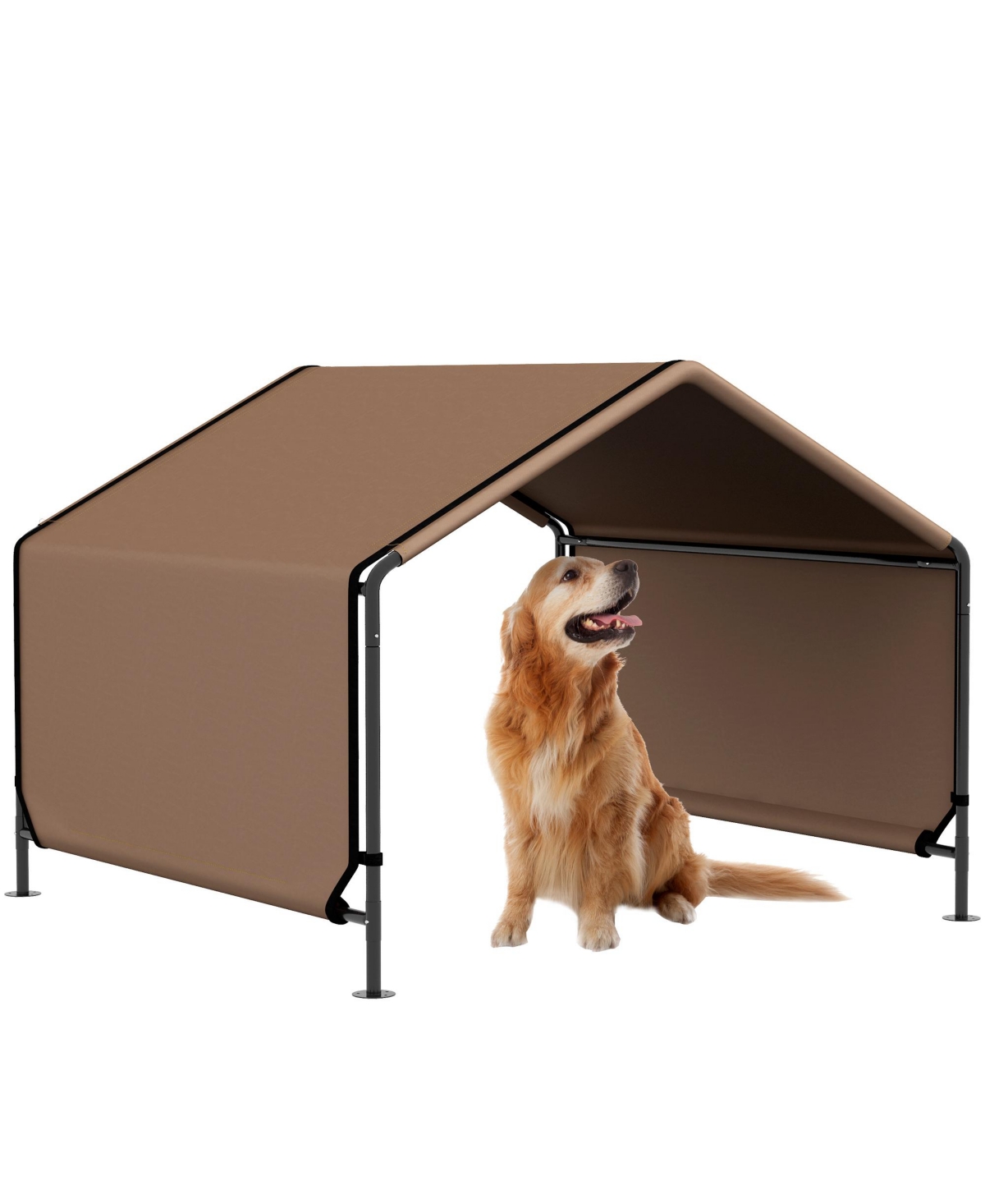 Portable Dog Tent for Shade Protection for Outdoor, - Brown