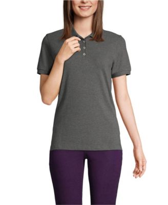 Women's Banded Short Sleeve Fem Fit Mesh Polo