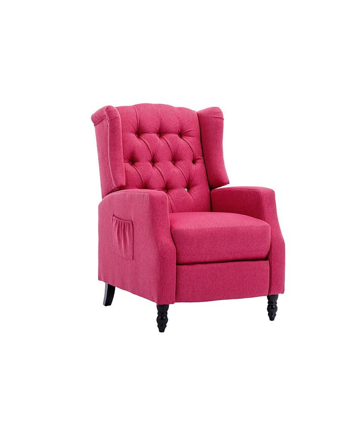 Vintage Armchair Sofa Comfortable Upholstered leisure chair / Recliner Chair for Living Room(Blue Check)