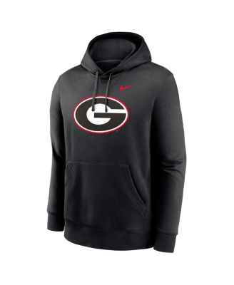 Men's Black Georgia Bulldogs Primetime Evergreen Club Fleece Pullover Hoodie