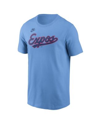 Men's Vladimir Guerrero Powder Blue Montreal Expos Cooperstown Collection Fuse Name Number T-Shirt
