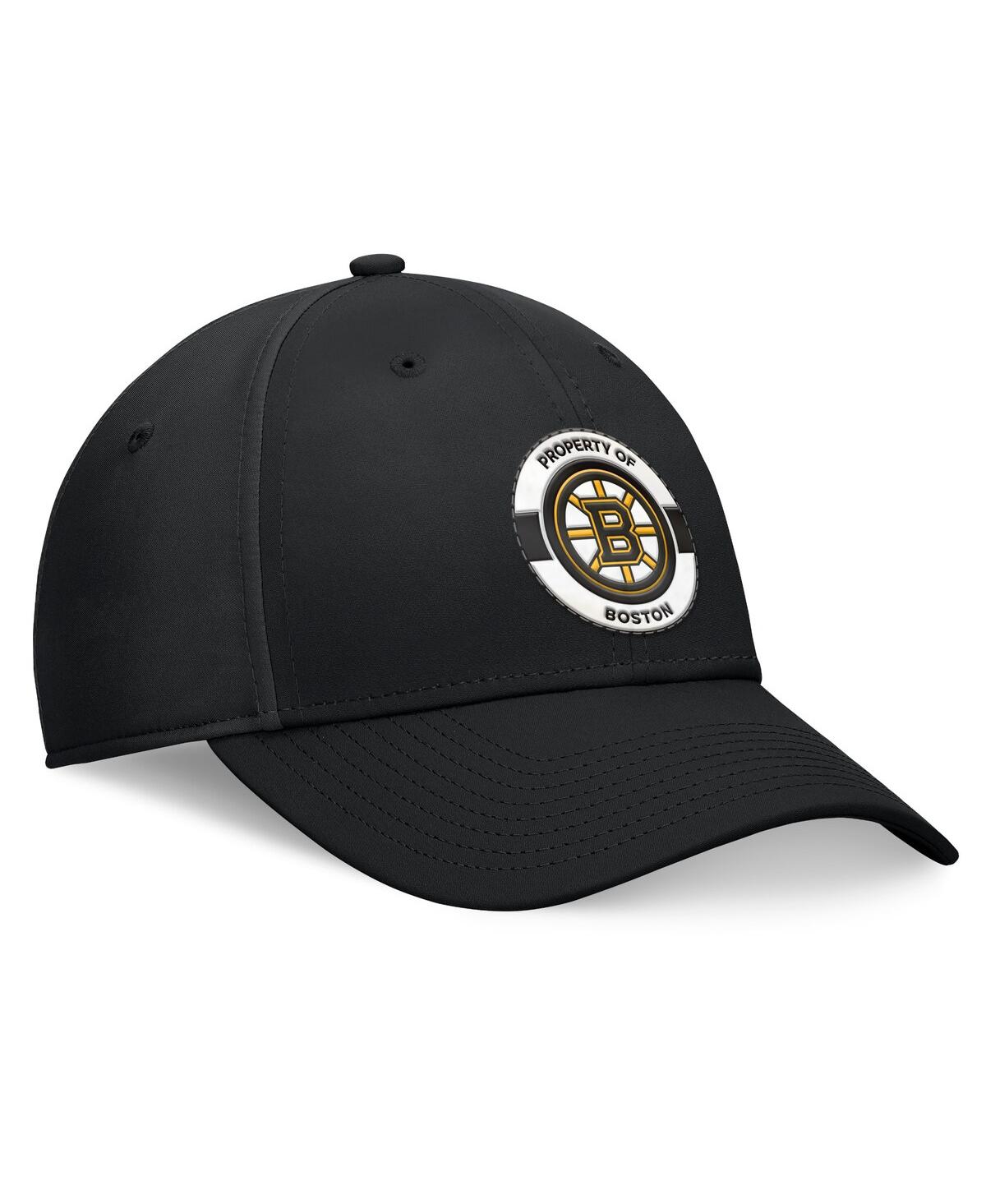 Fanatics Men's Black Boston Bruins Authentic Pro Training Camp Snapback Hat In Black