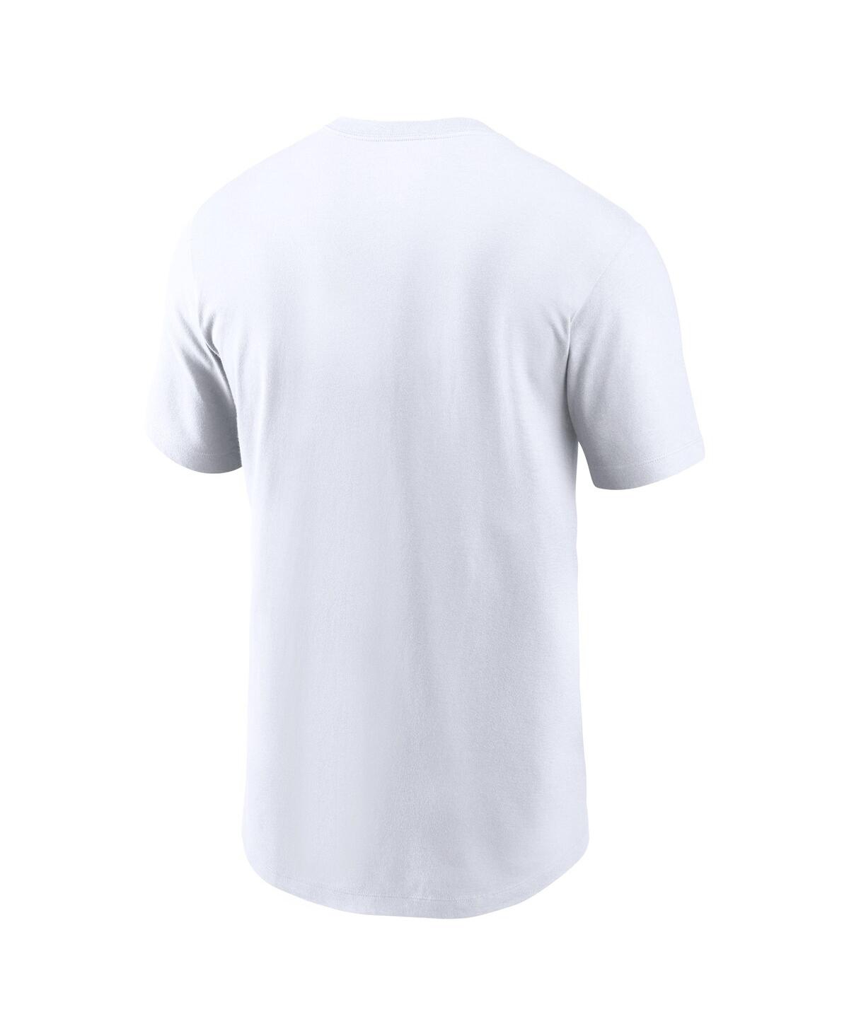 Nike Men's White Usc Trojans Primetime Evergreen Wordmark T-shirt In White