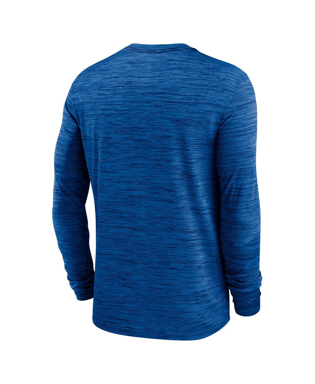 Nike Men's Royal Duke Blue Devils 2024 Sideline Velocity Performance Long Sleeve T-shirt In Royal