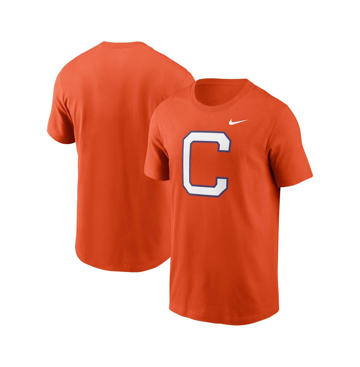 Мужская футболка Nike Orange Clemson Tigers Primetime Evergreen Alternate Logo — фото 1
