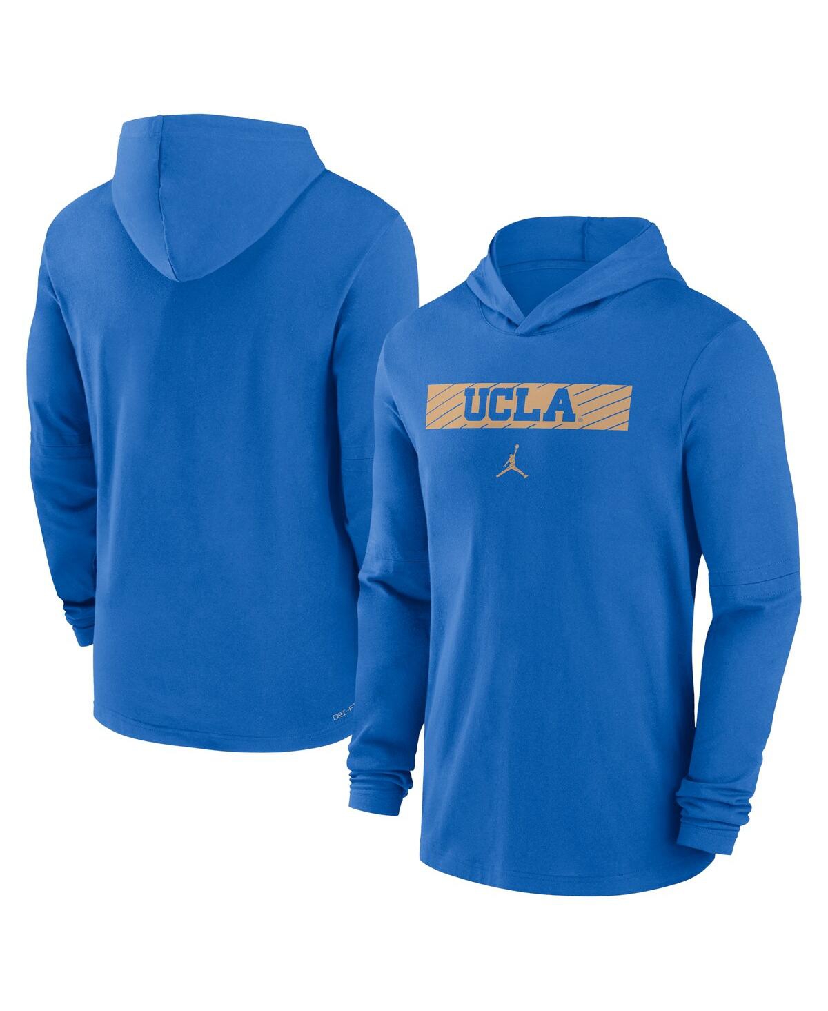 Men's Light Blue Ucla Bruins Sideline Hoodie Performance Long Sleeve T-Shirt - Light Blue