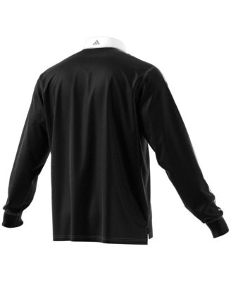 Men's Black New Zealand Rugby 2024/25 Long Sleeve Polo Jersey