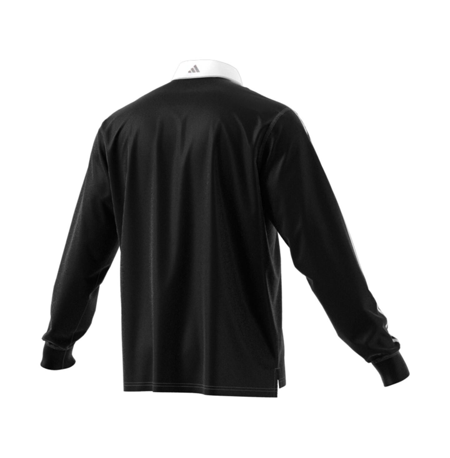 adidas Men's Black New Zealand Rugby 2024/25 Long Sleeve Polo Jersey — фото 3