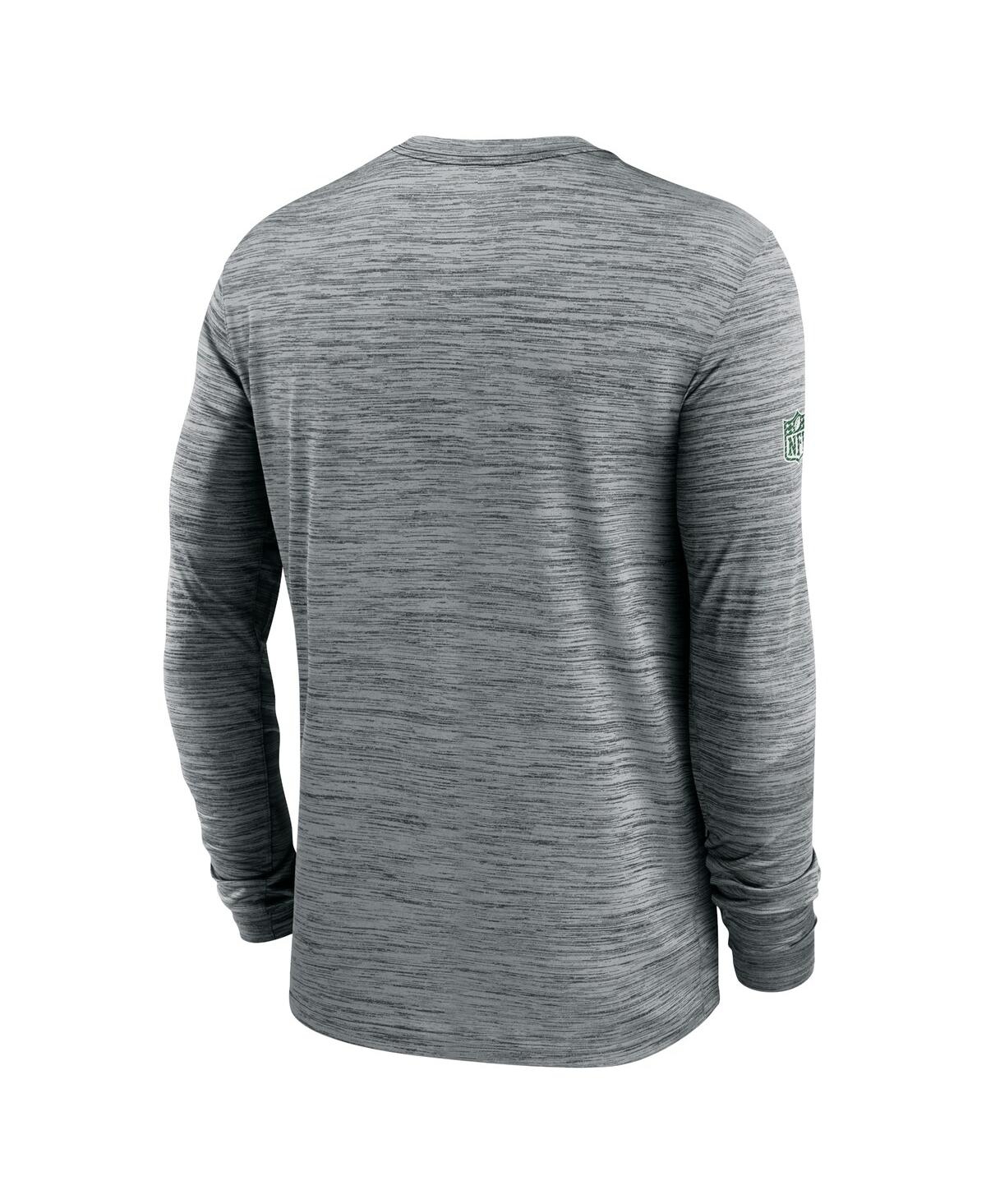 Nike Men's Gray New York Jets 2024 Sideline Velocity Performance Long Sleeve T-shirt In Gray