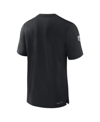 Men's Black Las Vegas Raiders Sideline Player Performance T-Shirt