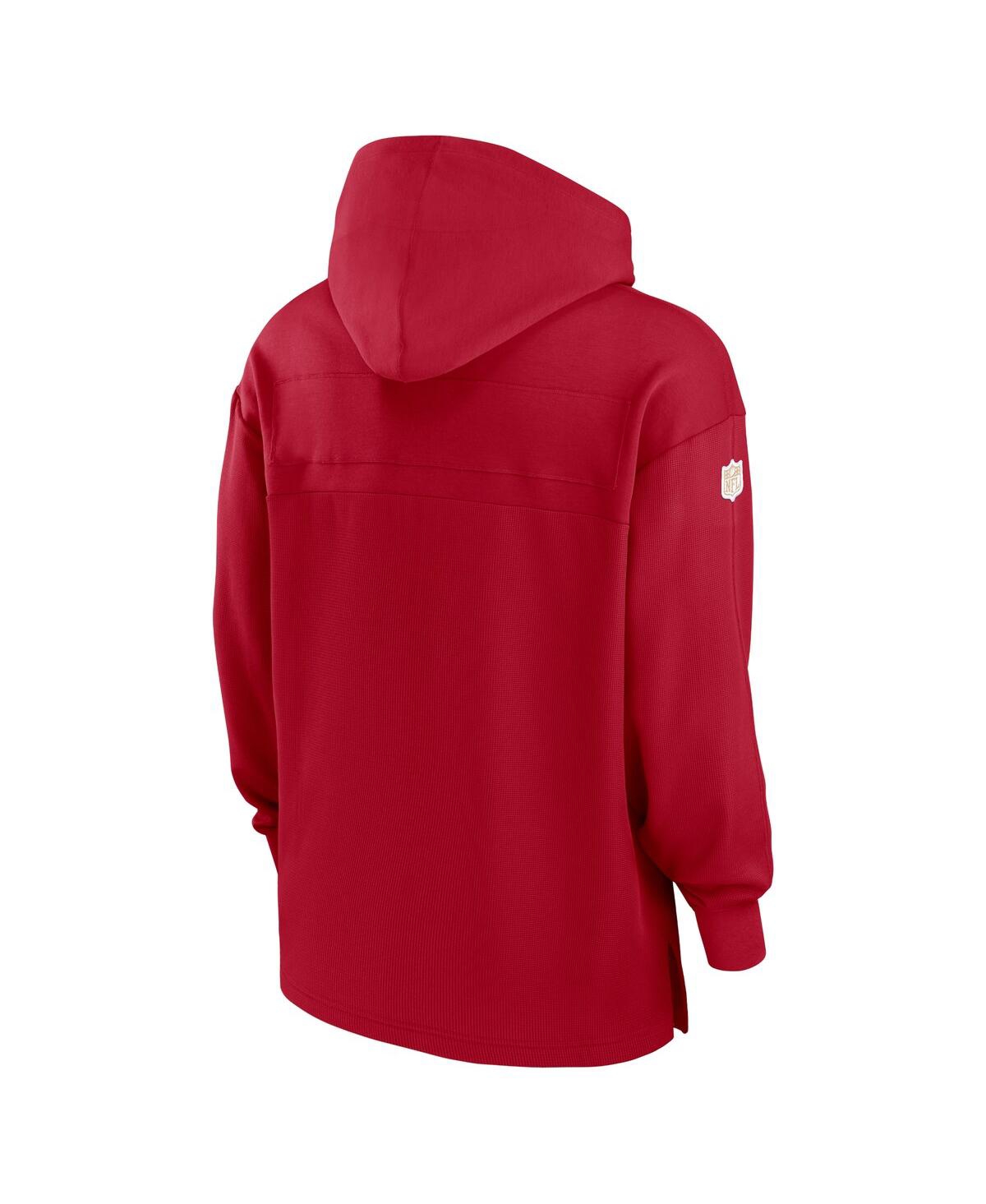 Nike Men'sSan Francisco 49ers Sideline Jersey Performance Pullover Hoodie - Scarlet