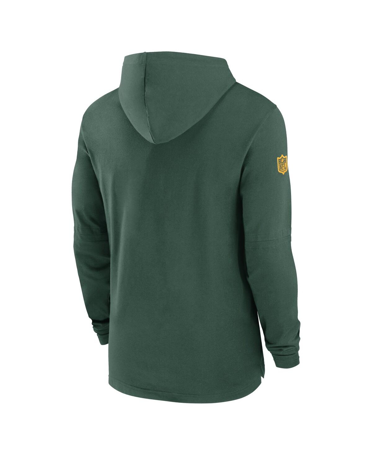 Nike Men'sGreen Bay Packers Sideline Hoodie Performance Long Sleeve T-Shirt - Green