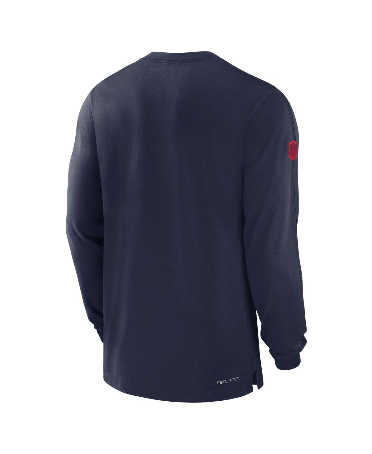 Nike Men'sNew England Patriots Sideline Player Performance Long Sleeve T-Shirt - Navy