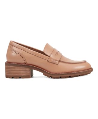 Women's Lindy Block Heel Slip-On Penny Loafers