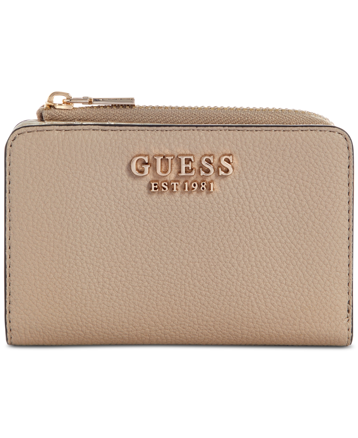 Guess Glimmer Slg Zip Around Card Case Created For Macy s Taupe Smart Closet