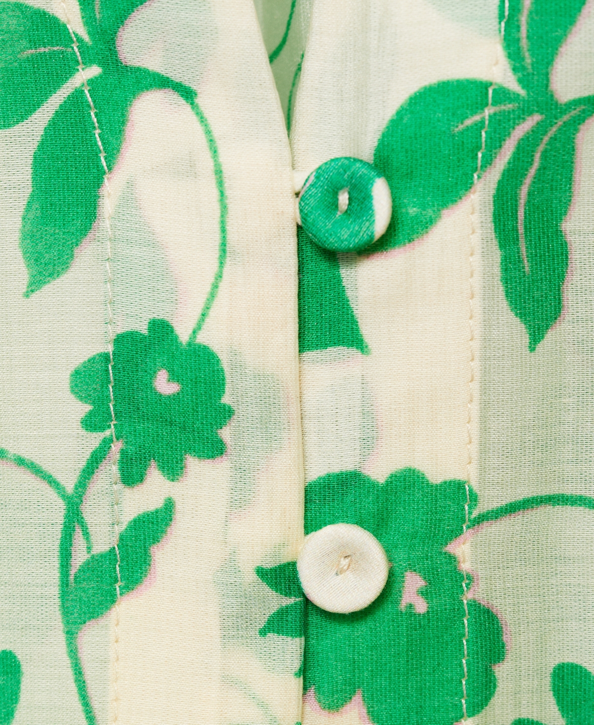 Mango Lyocell Printed Shirt Ecru In Ecru