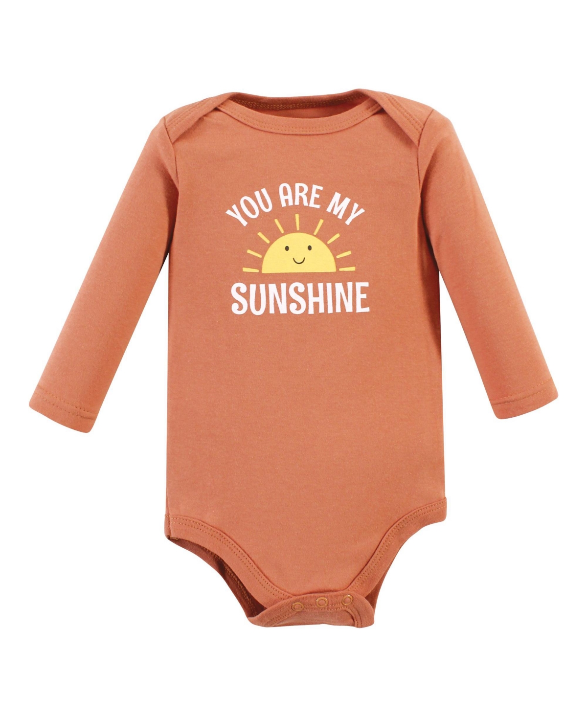 Hudson Baby Baby Girls Cotton Long-Sleeve Bodysuits, Sunshine Rainbows 3-Pack, Months - Sunshine rainbows 3-pack