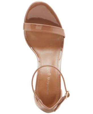 Brazen Two-Piece Stiletto Dress Sandals