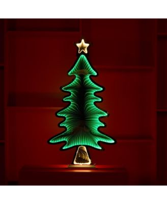 Tree w/Star Infinity Light 25"H Acrylic UL Plug Included