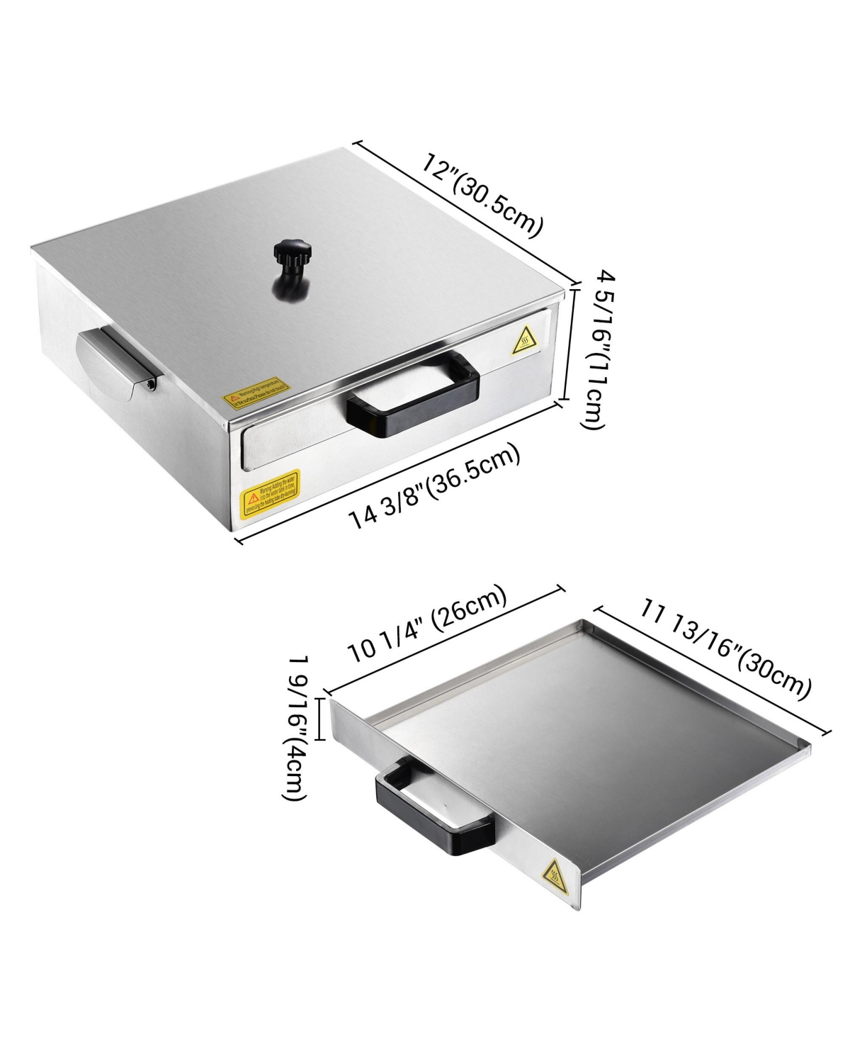 Yescom WeChef 1 Layer Rice Noodle Roll Steamer Machine Stainless Steel Extra Tray Cheung Fun