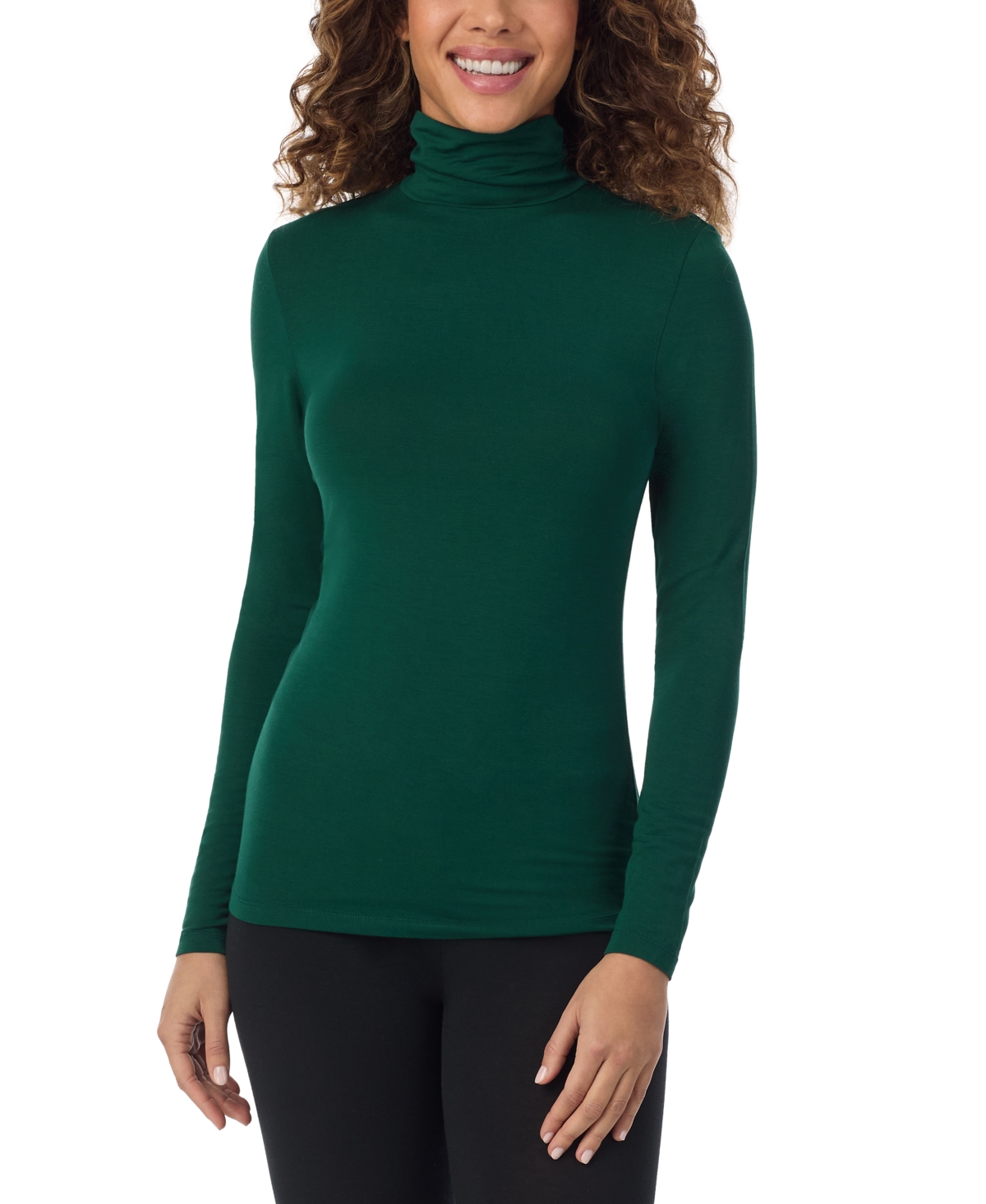 CUDDL DUDS SOFTWEAR LONG-SLEEVE TURTLENECK TOP 