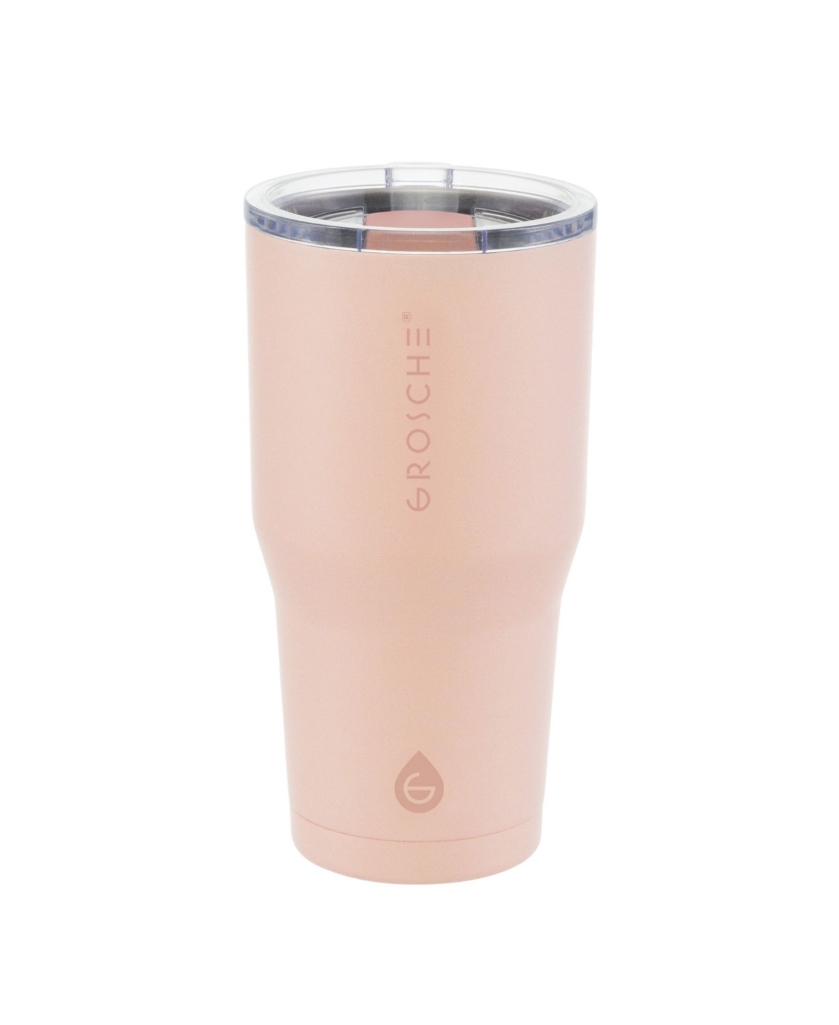 Grosche Yukon Travel Mug, 20oz Coffee Tumbler With Lid In Peach Rose Pink