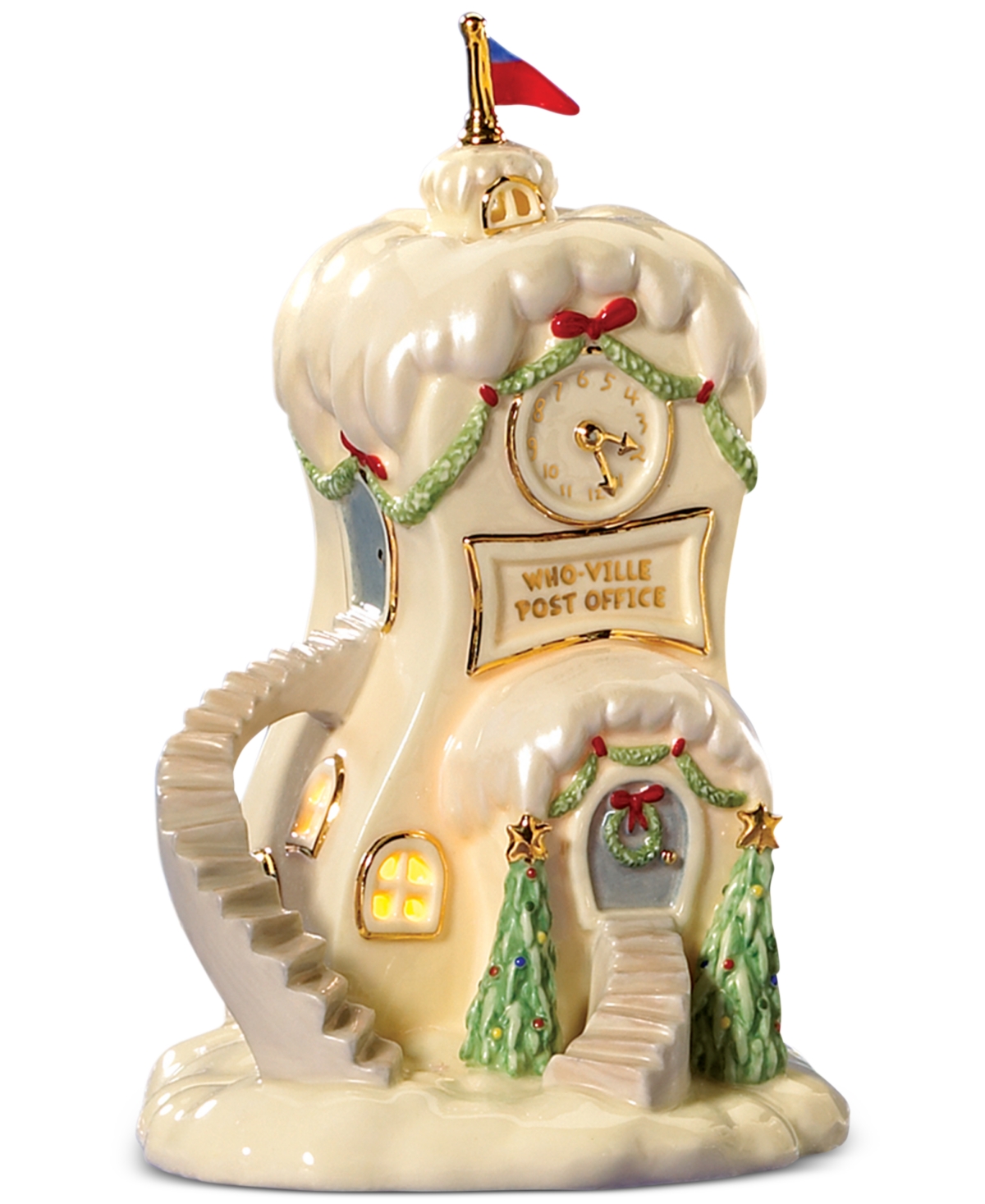 Lenox Whoville Post Office Led Figurine In No Color