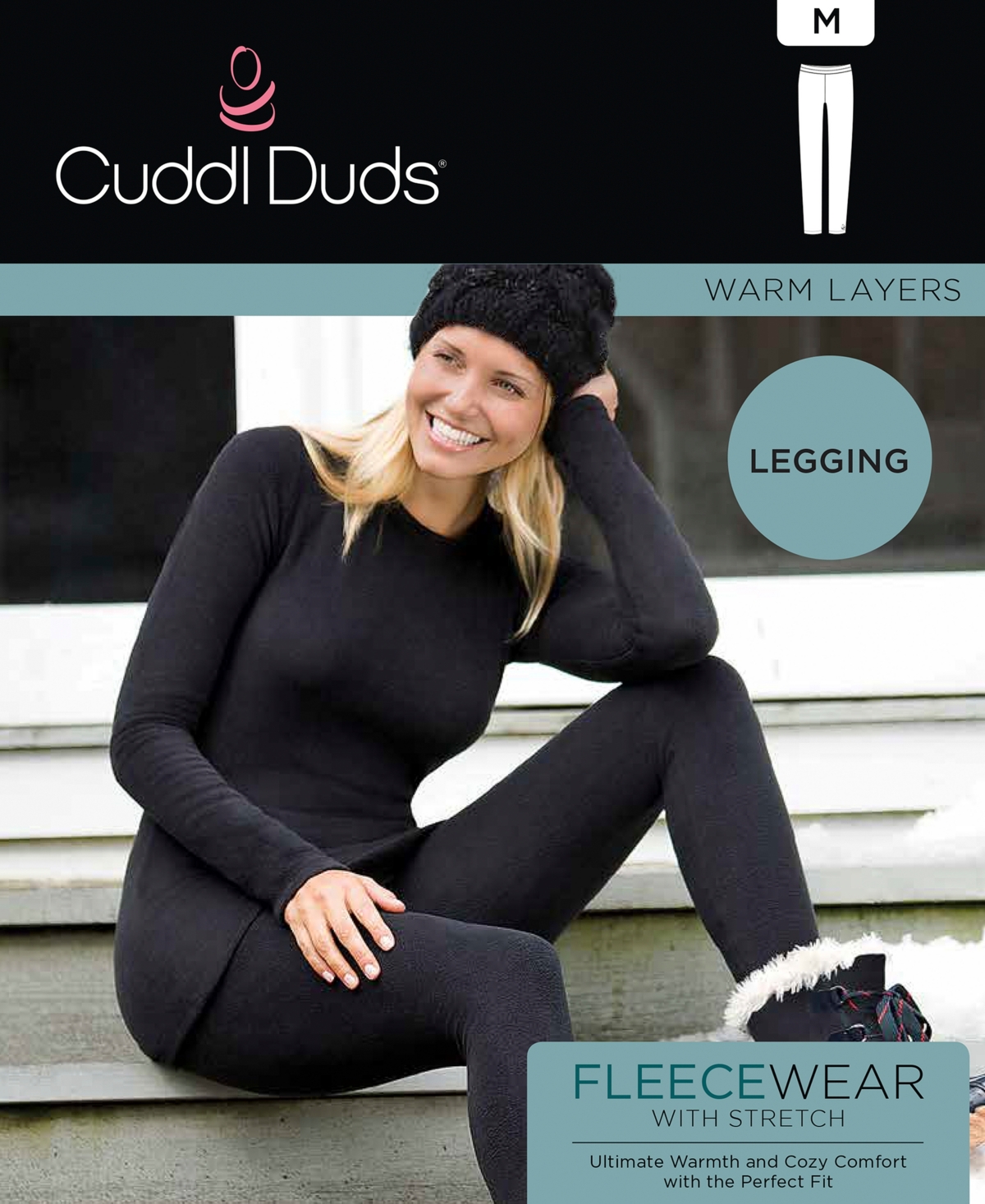 Cuddl Duds Petite Fleecewear Stretch Leggings In Heather Charcoal ModeSens