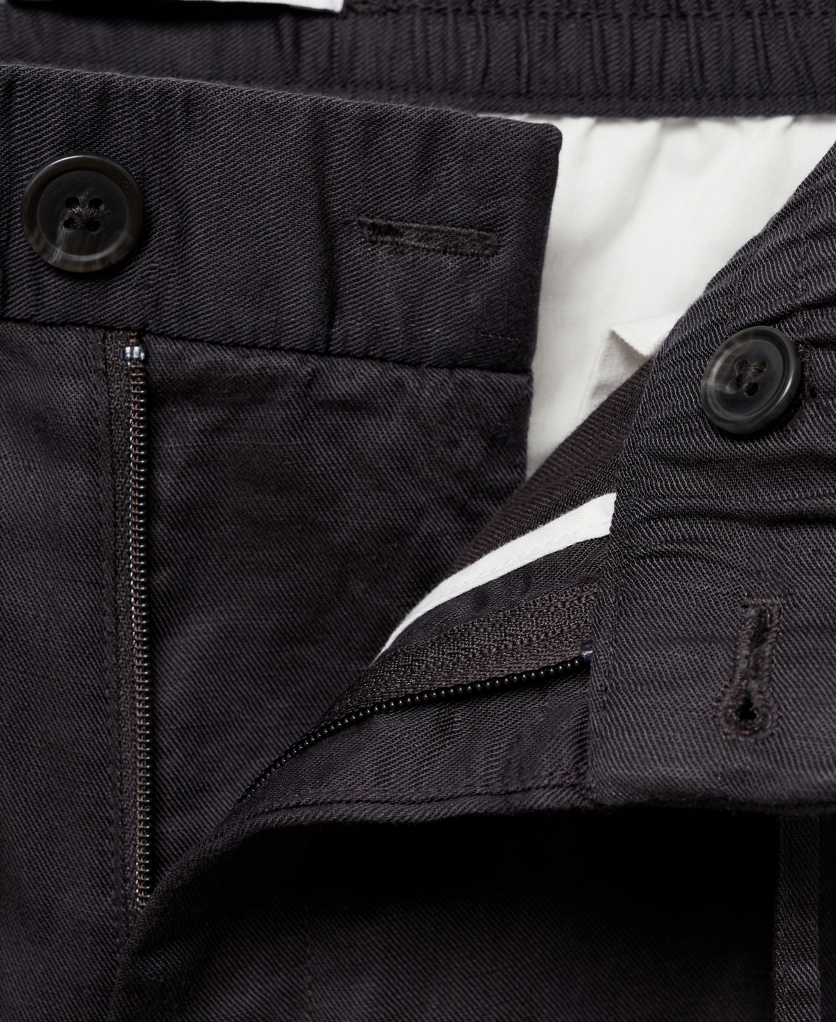 Mango Men's Linen Drawstring Pants