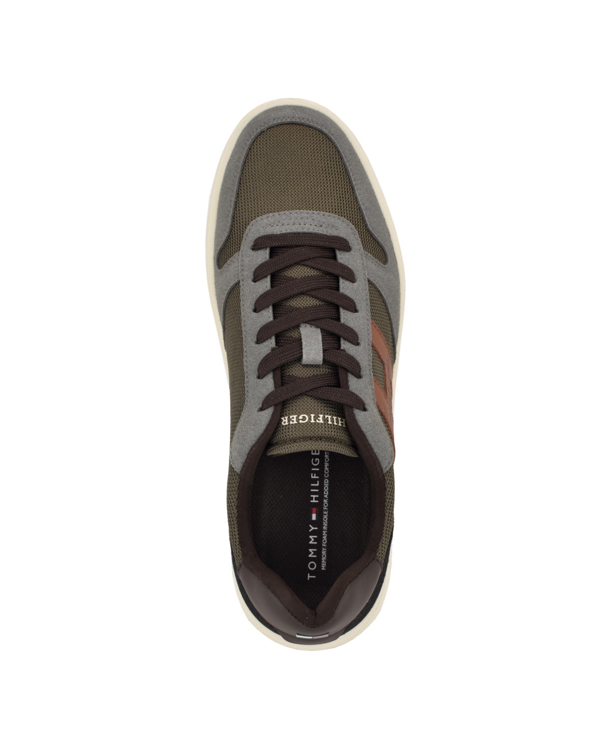 Tommy Hilfiger Men's Cetus Casual Lace Up Sneakers In Grey Multi