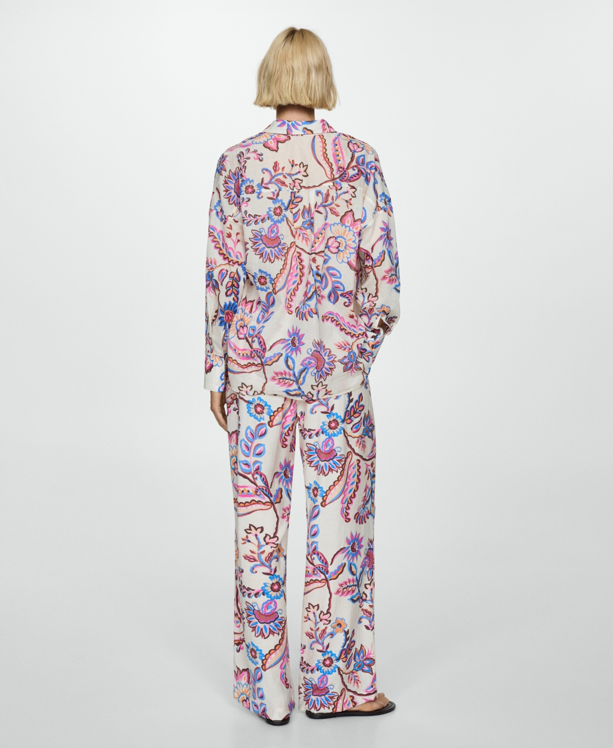 Mango Women's Printed Straight Pants