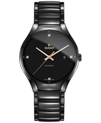 rado black diamond watch