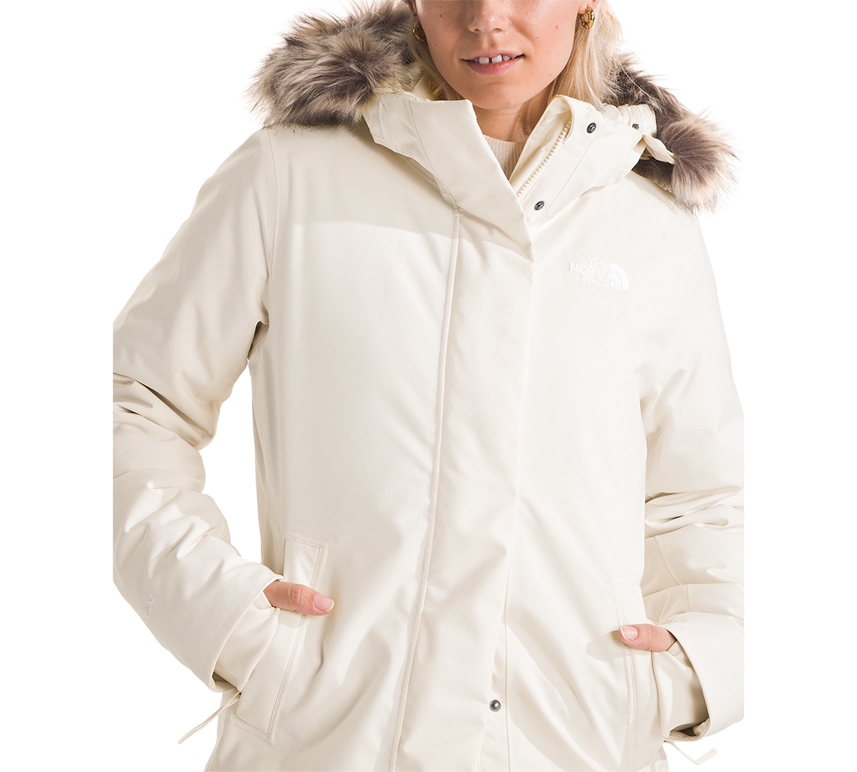THE NORTH FACE WOMEN'S ARCTIC HOODED FAUX-FUR-TRIM PARKA 