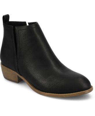 Women's Rimi Notched Ankle Stacked Heel Booties