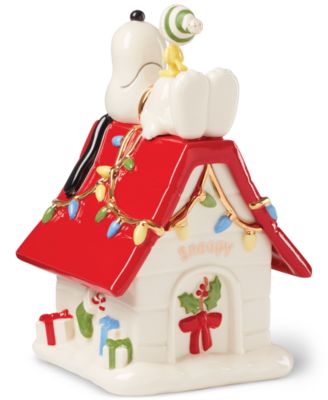 Snoopy & Woodstock Figural Covered Candy Jar