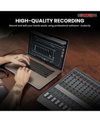 Audio Mixer 16 Channel DJ Mixing Board Bluetooth USB Analog Professional Mezclador De Audio