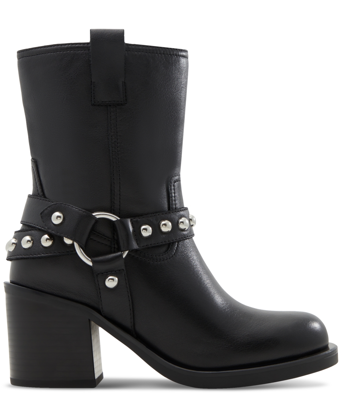 Shop Aldo Women's Albai Motorcycle Stud Ankle Booties In Black
