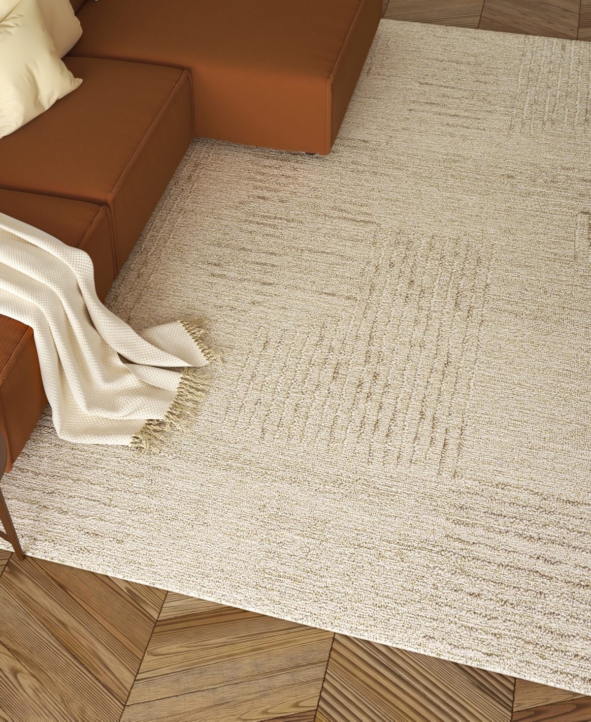 Lr Home Hadley Hazec-82445 2'x3' Area Rug In Oatmeal