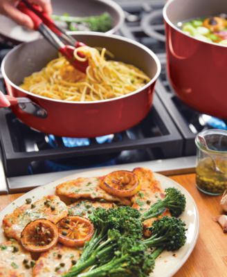 Cucina Porcelain Enamel 10 Piece Nonstick Cookware Set