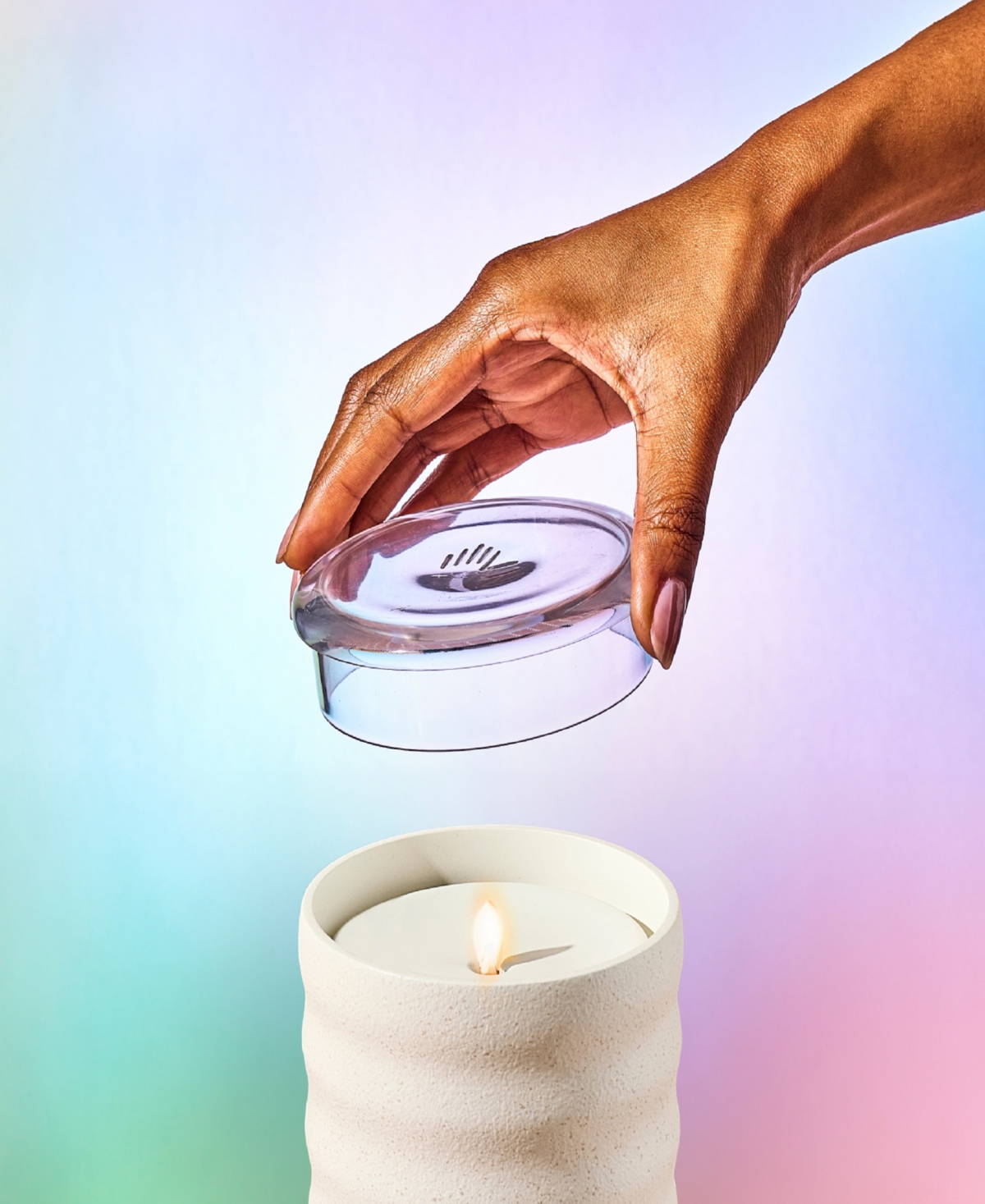Lifelines Flameless Candle Diffuser In Bubble Cream