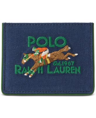 Polo Ralph Lauren - Men's Equestrian Canvas & Leather Card Case