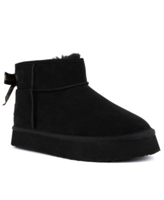 Juicy Couture Women s Olden Mini Platform Cold Weather Booties Black Ankle Boots 10